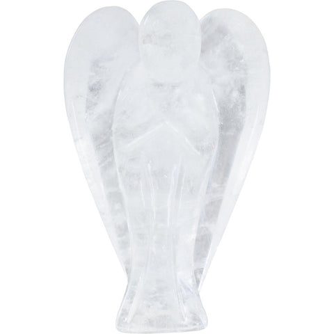 Stone Carving Figurine - Clear Quartz  Angel