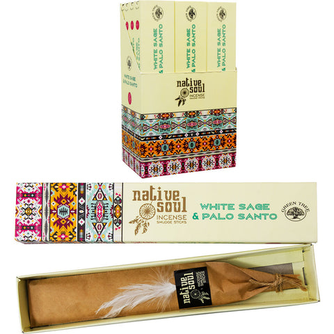 Green Tree Incense 15 gr - White Sage & Palo