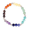 7 Chakra Elastic Bracelet w/ Metal Ball