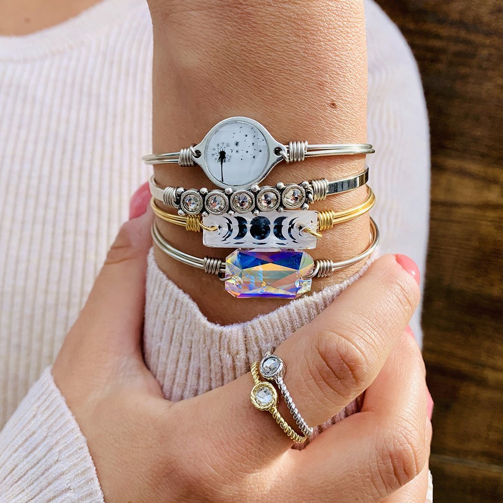 Luca Danni April Birthstone Cuff Bracelet
