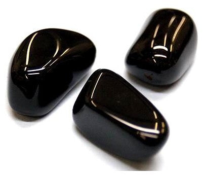 Tumbled Black Onyx - Black Onyx Tumbled Stone