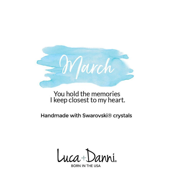 Luca + Danni March Birthstone Cuff Bracelet