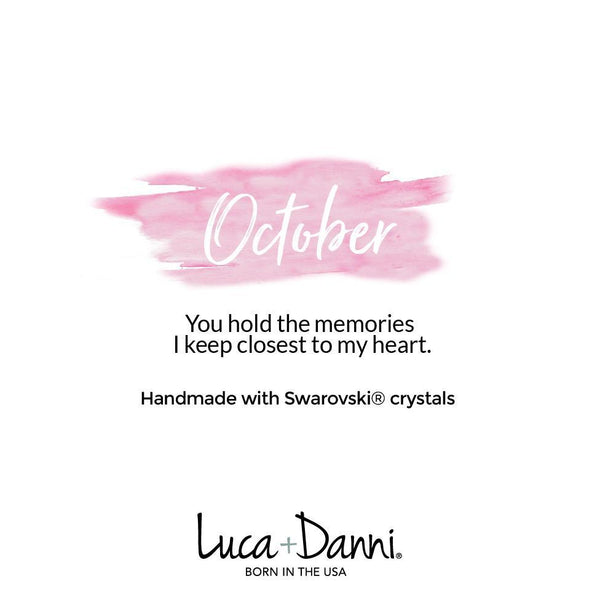Luca + Danni October Birthstone Bangle Bracelet