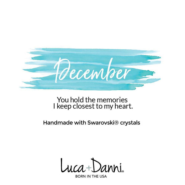 Luca + Danni December Birthstone Bangle Bracelet