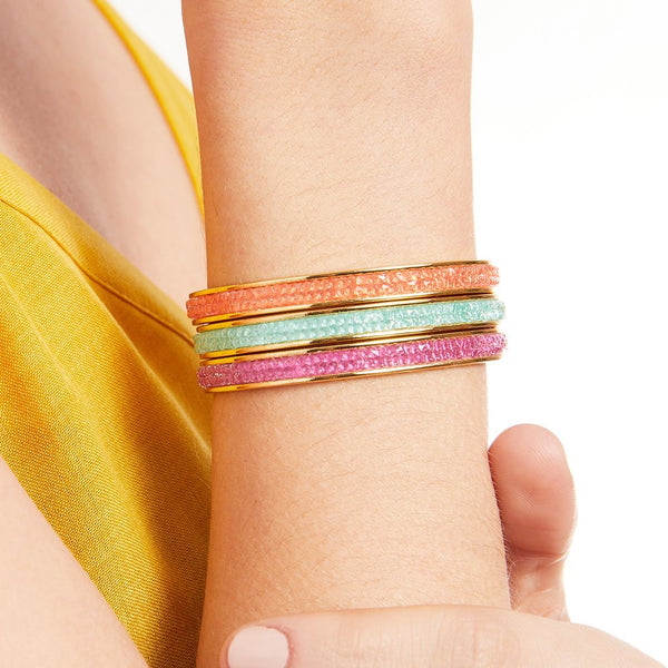 Luca + Danni Druzy Channel Cuff in Coral