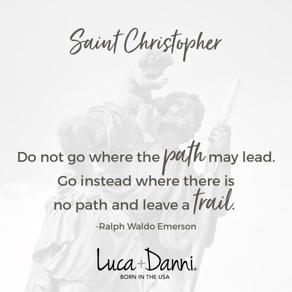 Luca + Danni St. Christopher Bangle Bracelet