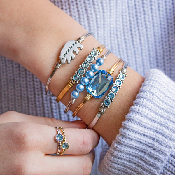 Luca + Danni March Birthstone Cuff Bracelet