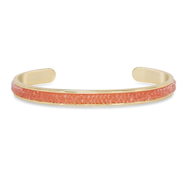 Luca + Danni Druzy Channel Cuff in Coral