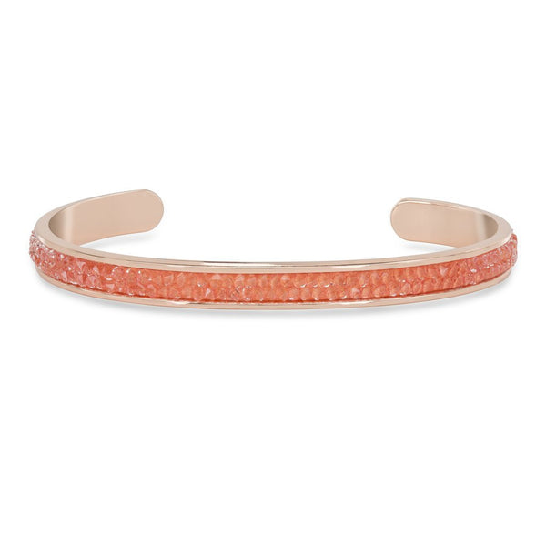 Luca + Danni Druzy Channel Cuff in Coral