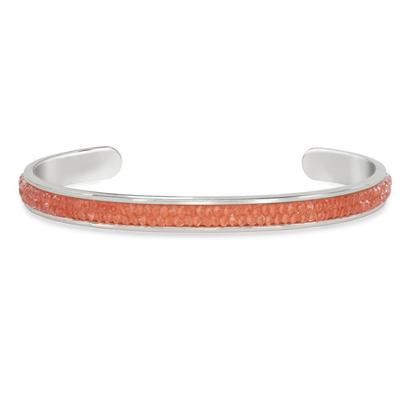 Luca + Danni Druzy Channel Cuff in Coral