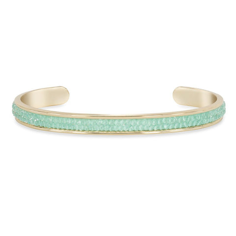 Luca + Danni Druzy Channel Cuff in Mint