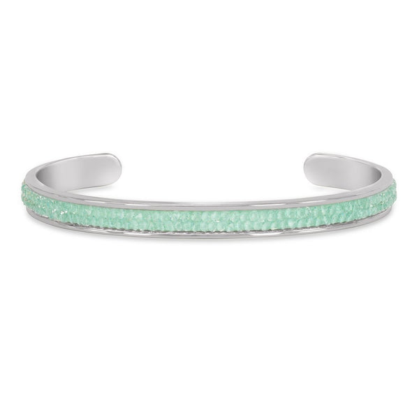 Luca + Danni Druzy Channel Cuff in Mint