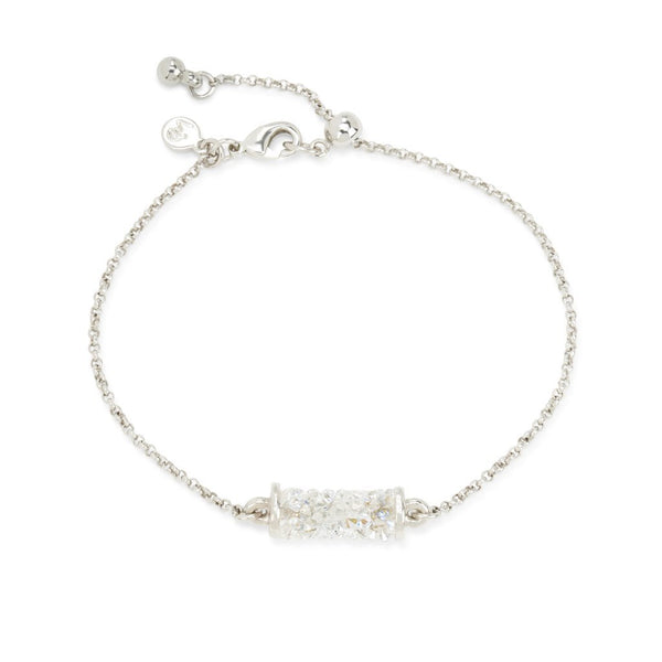 Luca + Danni Druzy Tube Slider Bracelet in Moonlight