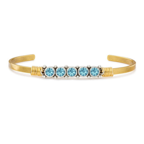Luca + Danni March Birthstone Cuff Bracelet