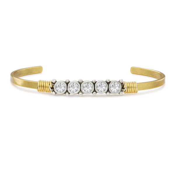Luca + Danni April Birthstone Cuff Bracelet