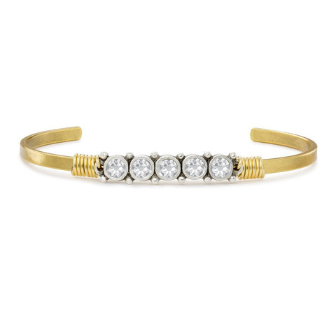 Luca + Danni April Birthstone Cuff Bracelet