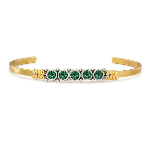 Luca + Danni May Birthstone Cuff Bracelet