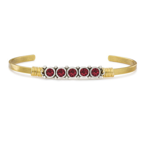 Luca + Danni July Birthstone Cuff Bracelet
