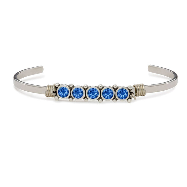 Luca + Danni September Birthstone Cuff Bracelet