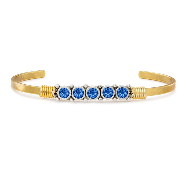 Luca + Danni September Birthstone Cuff Bracelet