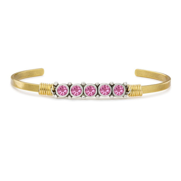 Luca + Danni October Birthstone Bangle Bracelet