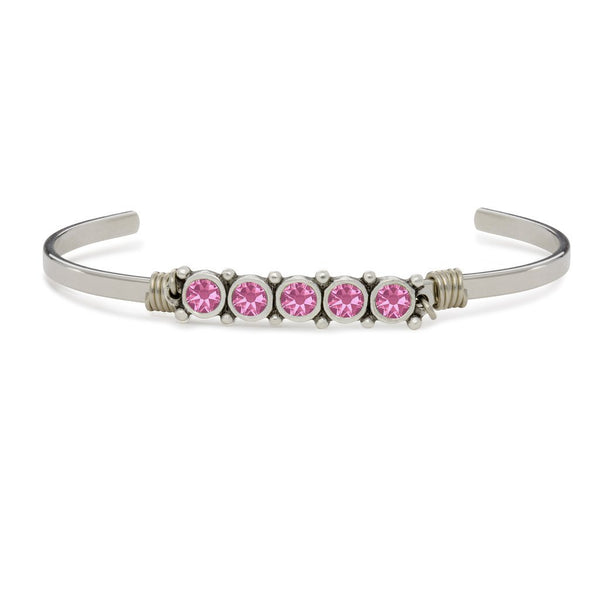 Luca + Danni October Birthstone Bangle Bracelet