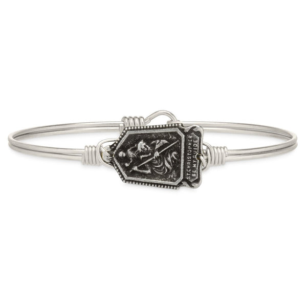 Luca + Danni St. Christopher Bangle Bracelet