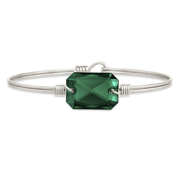 Luca + Danni Dylan Bangle Bracelet in Emerald