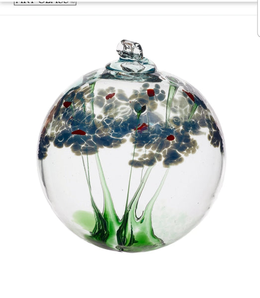 Kitras Art Glass-6" Blossom Ball-Sympathy