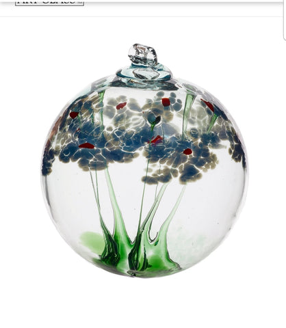 Kitras Art Glass-6" Blossom Ball-Sympathy