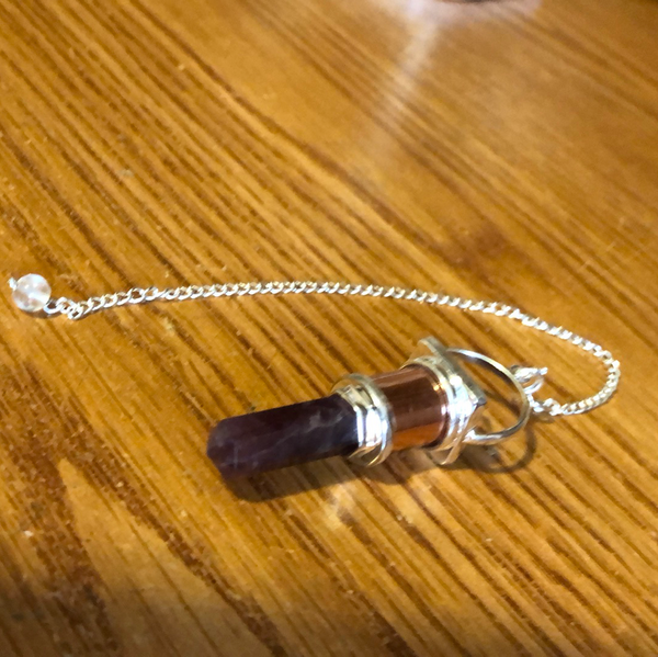 Pendulum Amethyst Pyramid w/ Amethyst Point