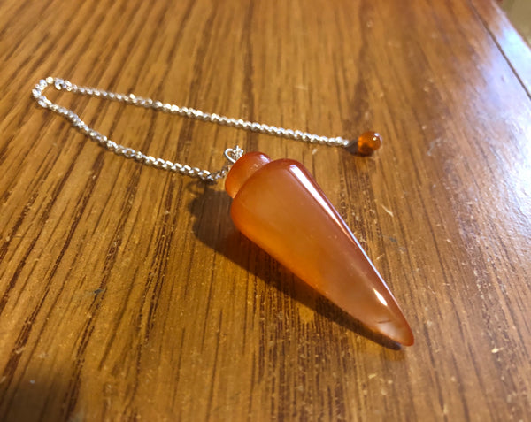 Pendulum Curved Carnelian