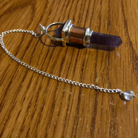 Pendulum Amethyst Pyramid w/ Amethyst Point