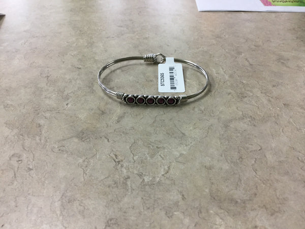 Luca + Danni February Birthstone Bangle Bracelet