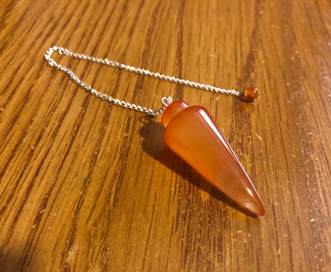 Pendulum Curved Carnelian