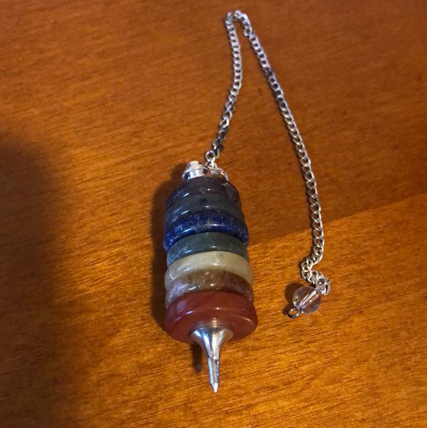 Silver Ring Chakra Pendulum