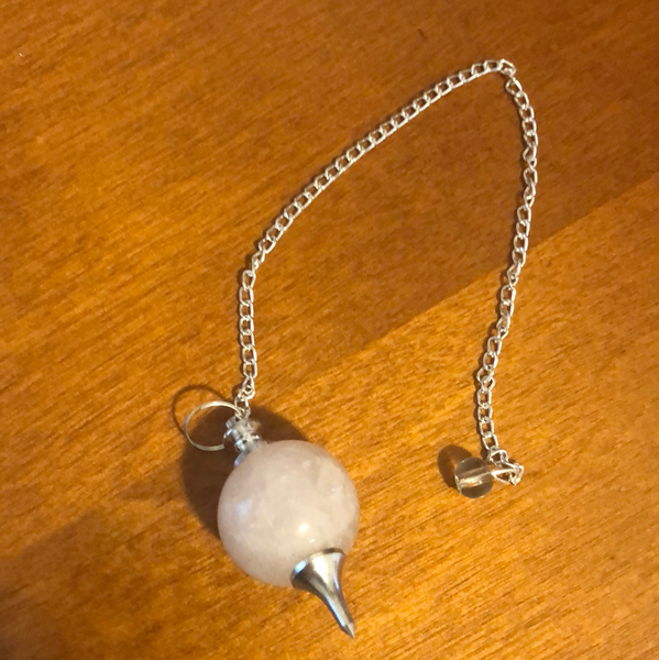 Rose Quartz Ball Pendulum