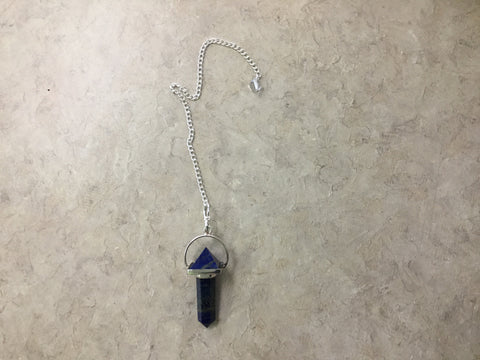 Lapis Pyramid Pendulum w/Lapis point