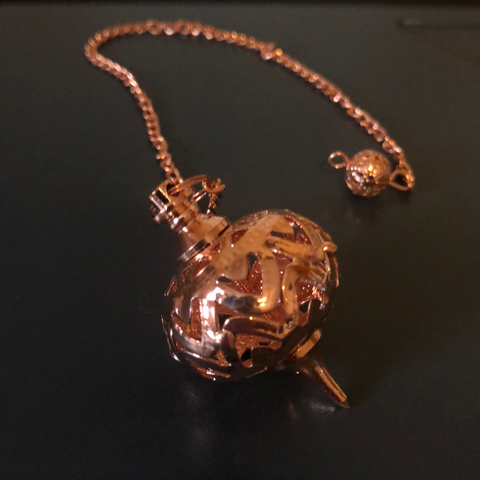 Copper Filigree Pendulum