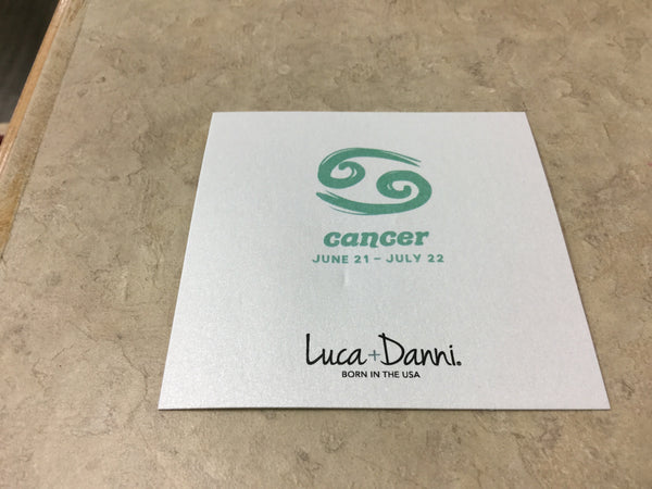 Luca & Danni Cancer Sign Brass Braclet