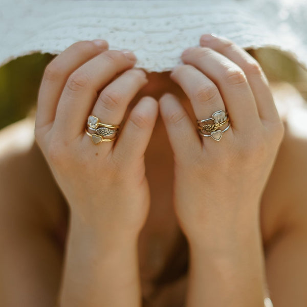 Luca + Danni Two Tone Heart Ring